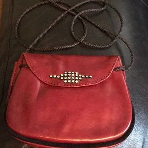 Burgundy Evening Crossbody Bag